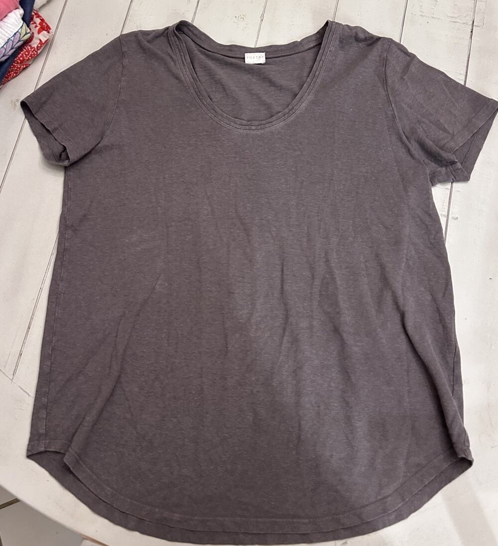 Poetry Brand Tshirt Hemp/cotton Size 10
